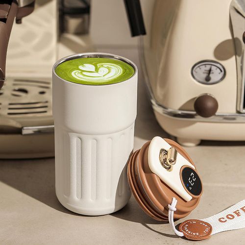 New Fashion Style 316 450ML Stainless Steel Coffee Cup Insulated Travel Water Tumbler Coffee Mug with Temperature Display Lid