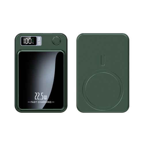 Digital Power Display 10000 mAh Wireless Magnetic Power Bank for iPhone & Android Phones, Compact and Portable Charger Chargeable Smartphone Battery