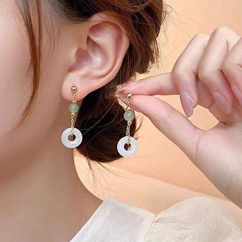 Elegant Women's Vintage Style Tassel Drop Earrings Unique Design Women Niche New Style Accessories for Gift
