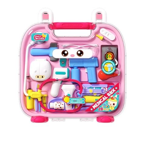 Meland Toy Doctor Kit for Girls Doctor Play Gift for Kids Toddlers Ages 3 4 5 6 Year Old
