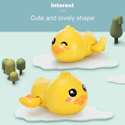 Hot Selling Cute Cartoon Yellow Duck Bath Toys for Kids Pool Swimming Toys for Bath