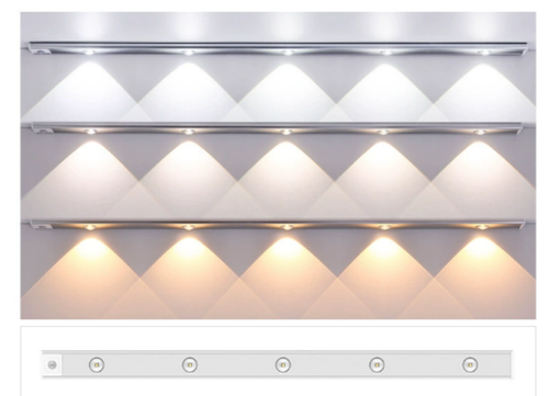 LED cabinet light with USB rechargeable motion sensor for kitchen, living room, bathroom, LED cabinet light strip