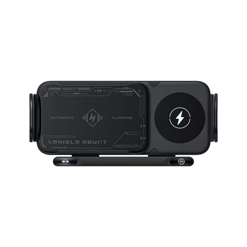 2025 Foldable Screen Car Phone Holder 360 Degree Rotating Wireless Charging