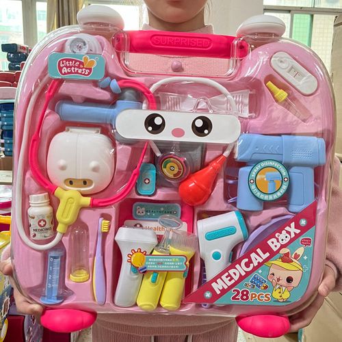 Meland Toy Doctor Kit for Girls Doctor Play Gift for Kids Toddlers Ages 3 4 5 6 Year Old