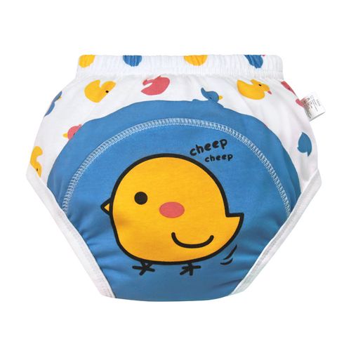 （2 Pieces Color random）Reusable Cotton Infant Shorts Underwear Waterproof Baby Training Pants Nappy Changing Capabilities Eco-Friendly Cloth Diaper