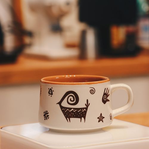 Wholesale Creative Ceramic African Elements Mug for Coffee Big Ceramic Monogram Mug
