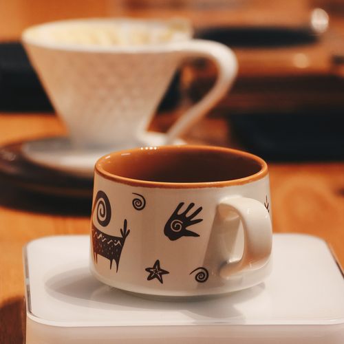 Wholesale Creative Ceramic African Elements Mug for Coffee Big Ceramic Monogram Mug