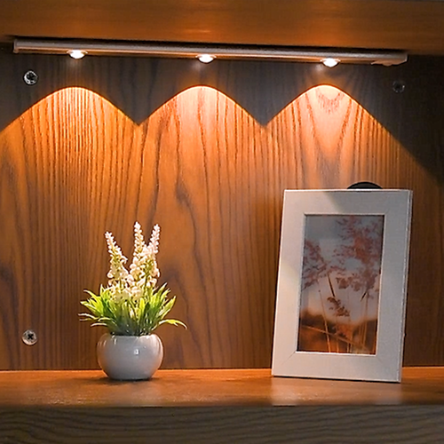 LED cabinet light with USB rechargeable motion sensor for kitchen, living room, bathroom, LED cabinet light strip