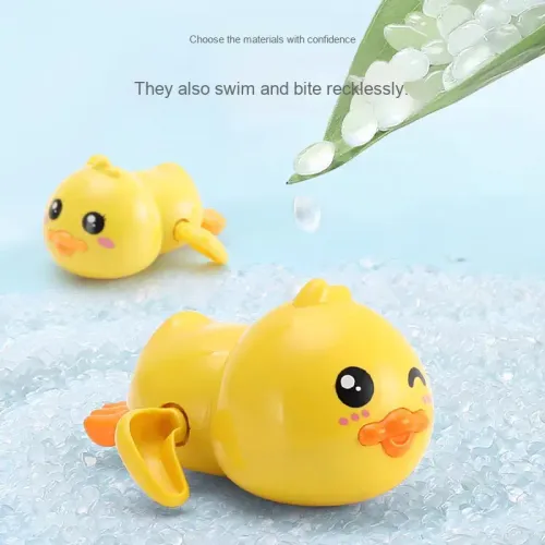 Hot Selling Cute Cartoon Yellow Duck Bath Toys for Kids Pool Swimming Toys for Bath