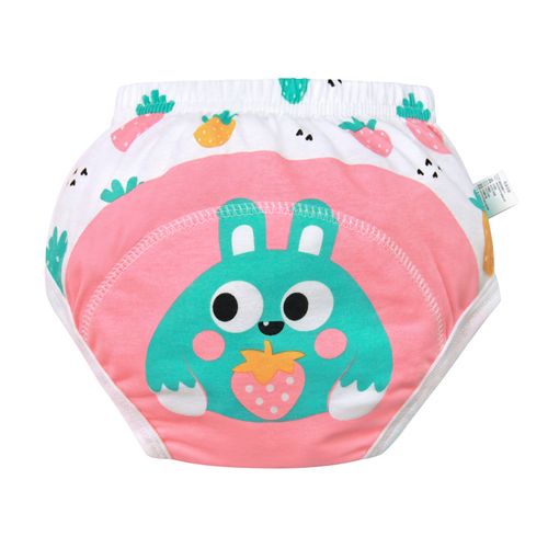 （2 Pieces Color random）Reusable Cotton Infant Shorts Underwear Waterproof Baby Training Pants Nappy Changing Capabilities Eco-Friendly Cloth Diaper