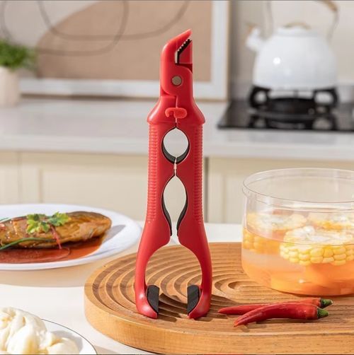 Multi-Purpose 3in1 Anti Scalding Clip Non-Slip Heat-Resistant Bottle Opener Creative Thickened Bottle Cap Remover Kitchen Use