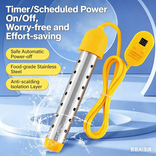 220V Intelligent Electric Portable Water Heater Instant Hot Immersion Water Heater