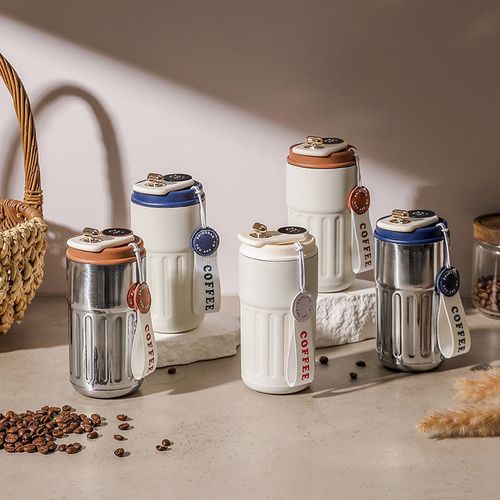 New Fashion Style 316 450ML Stainless Steel Coffee Cup Insulated Travel Water Tumbler Coffee Mug with Temperature Display Lid