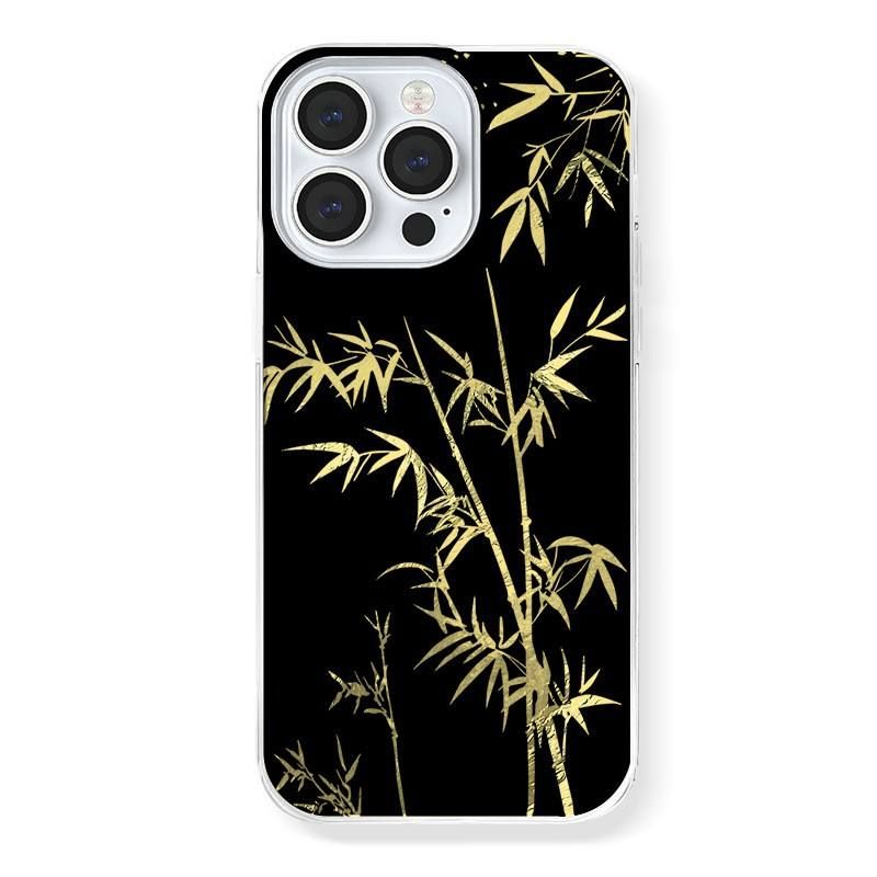 Chinese Traditional Iceberg pattern Crane Glittering Chic Phone Case for iPhone 16 15 14 11 12 13 Pro Max Plus Back Cover