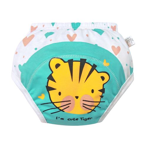 （2 Pieces Color random）Reusable Cotton Infant Shorts Underwear Waterproof Baby Training Pants Nappy Changing Capabilities Eco-Friendly Cloth Diaper