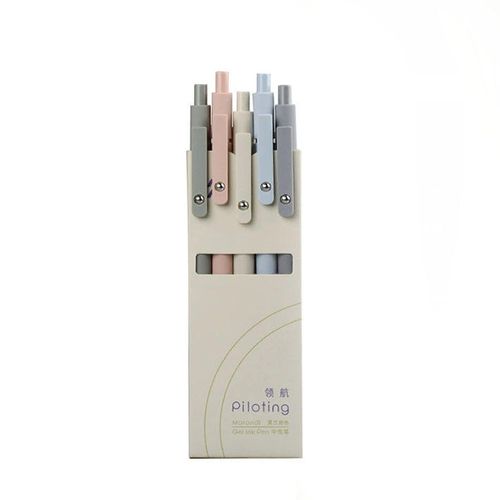 Retro Morandi 0.5mm Gel Pens in High Color Value Black Low Center Gravity for School Office or Hotel