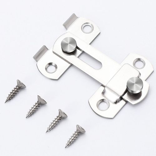 Door Latch 4 Pieces Guard Latch Bolt With Screws Sliding Window Door Lock Handle Stainless Chain Door Home Hardware