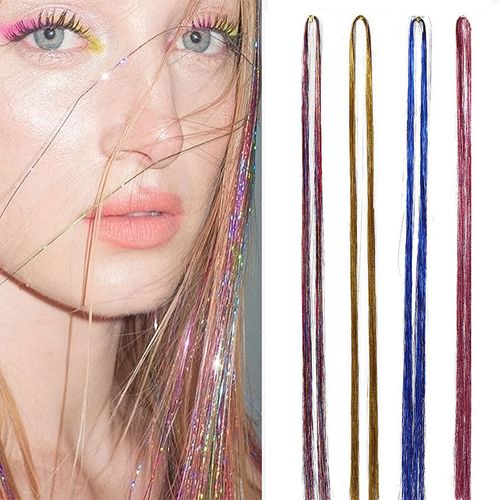 Hair Tinsel 12 Colors Hair Tinsel Kit for Christmas Party Festival