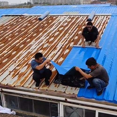 Heavy-Duty Waterproof Roofing Tape - Instant Seal Against Leaks & Wind, Strong Adhesive for Metal, Steel, Roofing - Industrial & DIY Roof Repair, Waterproofing Solution (2 Rolls)