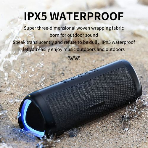 Blue-tooth Speaker 20W Wireless Speaker with Deep Bass 24H Playtime IPX7 Waterproof Bluetooth 5.3 Portable Speaker with Led