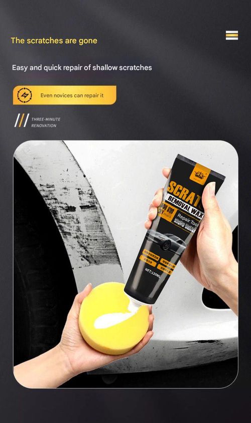 2025 Car Scratch Repair Wax Kit, Premium Scratch Repair Paste, includes wiping cloth and sponge, suitable for all car makes and colors.