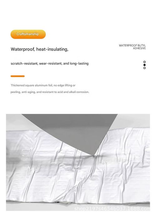 Butyl waterproof tape, thickened material sealing tape, strong leak-proof, suitable for roofs, water pipes, and various pipelines.