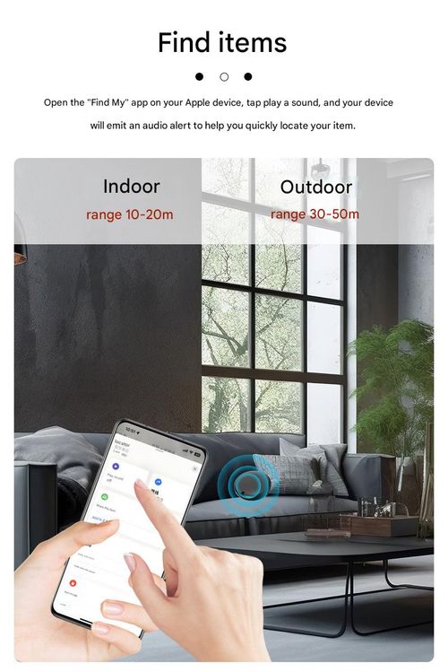 GPS Tracker, Mini Tracker with No Monthly Fees, Best Hidden GPS Tracker, Anti-Loss Device, Compatible with Apple Find My Device Function