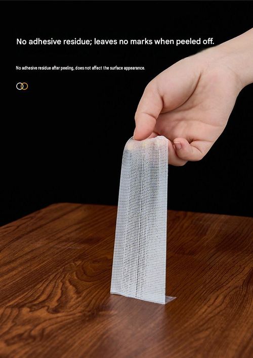 Ultra strong adhesive mesh tape tearable by hand and leaves no residue.suitable for carpets. wall decor.and power stripsA versatile essential for home repairs various sizes totaling 40 meters
