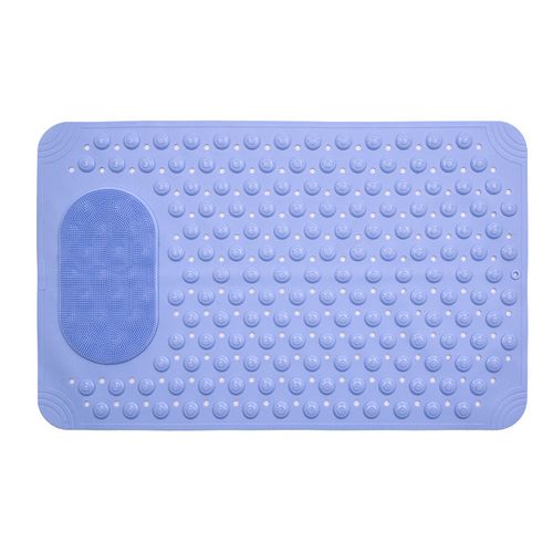 1 Non-slip shower mat, bathtub mat with drainage holes and suction cups, foot massage shower rug, household bathroom supplies, bathroom essentials. Size: 36*69