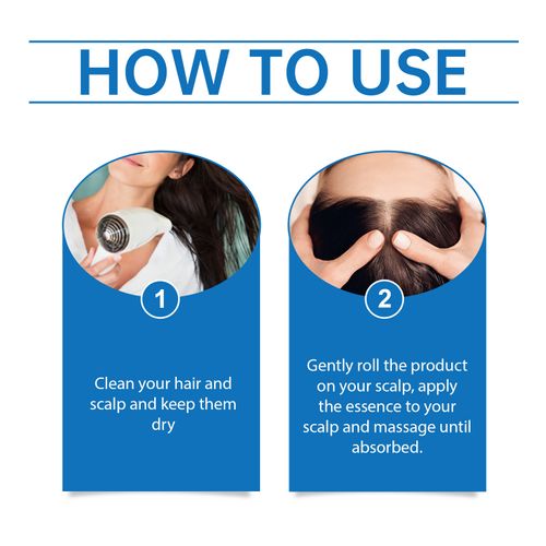 Advanced hair growth serum, hair thickening rollerball essence, anti-hair loss, hair growth essence, 25ml, unisex.