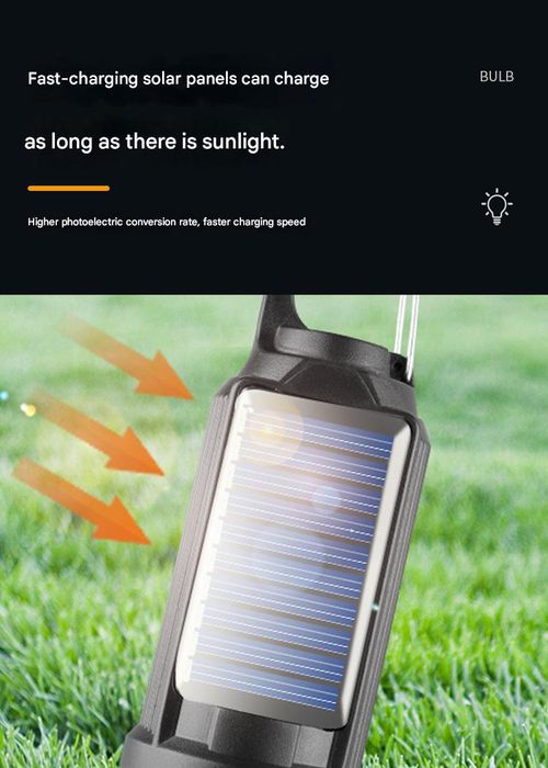 Set of 2, 2025 New Solar Camping Tent Lights, Solar Charging Hanging Camping Lanterns, Warm White Waterproof LED Camping Lights, Outdoor Emergency Hanging Flashlights, Home Tungsten Filament Lamps, Suitable for Hiking and Parties