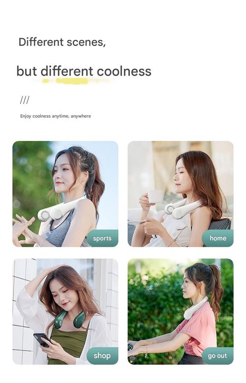 This hands-free neck fan is designed for sports and features rechargeable bladeless cooling technology, offering up to 8 hours of battery life. Its headphone-style design provides a cool and comfortable feeling to your face, neck, and shoulders during exercise, travel, and outdoor activities.