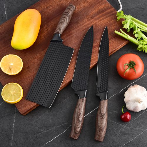 6-Piece Kitchen Knife Set with Space-Saving Holder – Complete Cutlery Collection for Home Chefs