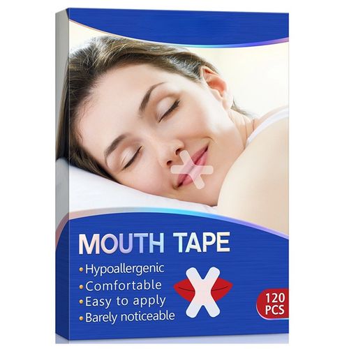 1 Box (120 Patches) — Anti-Mouth Breathing Patches | Sleep Correction Aid | Specialized Anti-Snoring Strips | Mouth-Closing Breathing Patches