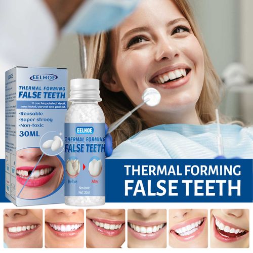 EELHOE Moldable Dental Gel Dentures Temporary Fillings Cavities ,Daily dental care, temporary resin denture, adhesive