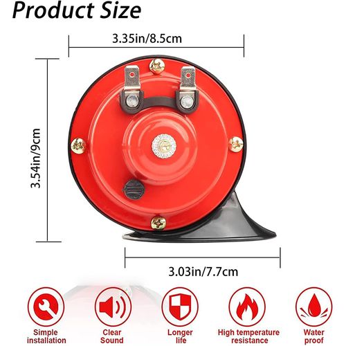 🚨150DB Train Horn—Small Size, BIG Sound!&🔥Modified 12V snail horn for motorcycles, universal 150dB tweeter, waterproof car horn🔥