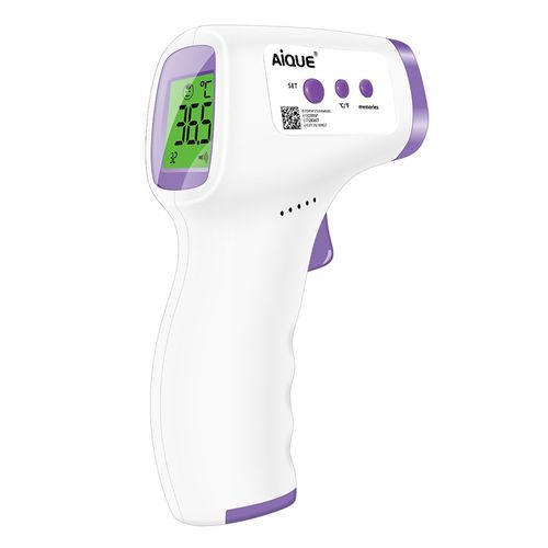 Non-contact digital forehead thermometer, 1-second rapid infrared temperature measurement, suitable for infants, children and adults, three-in-one mode, body temperature and surface temperature, with fever alarm function.