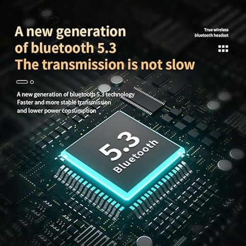 VR-robot Wireless Earbuds Bluetooth 5.3 TWS Earphone with Slide Cover Charging Box Gaming Low Delay Earbuds Headset with Mic Stereo HD Calls