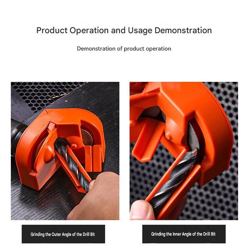 Drill bit sharpener, portable multi-functional drill bit sharpener, suitable for grinder accessories, electric drill bit sharpener for all drill bits.