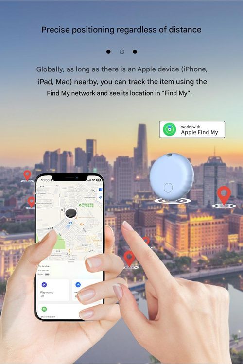 GPS Tracker, Mini Tracker with No Monthly Fees, Best Hidden GPS Tracker, Anti-Loss Device, Compatible with Apple Find My Device Function