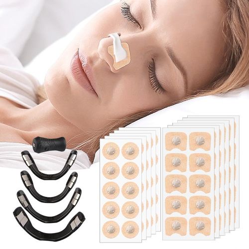 The 2026 upgraded anti-snoring magnetic nose strip set includes 20 nose strips, 4 nasal dilators, and 1 applicator. It's a daily personal care product.