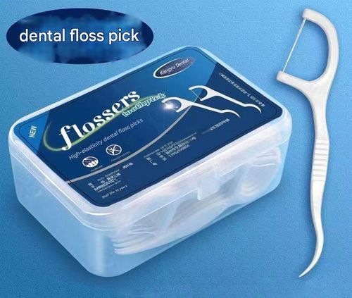 Pack of 4, 50 flosses per box, deep cleaning, suitable for daily oral care, portable disposable dental floss, interdental cleaner.