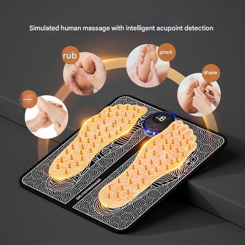 Electric Foot Massager, Foot Massage Mat, Muscle Stimulator, Electric Vibrating Massager, Foot Relaxation Massage Tool for Home Use