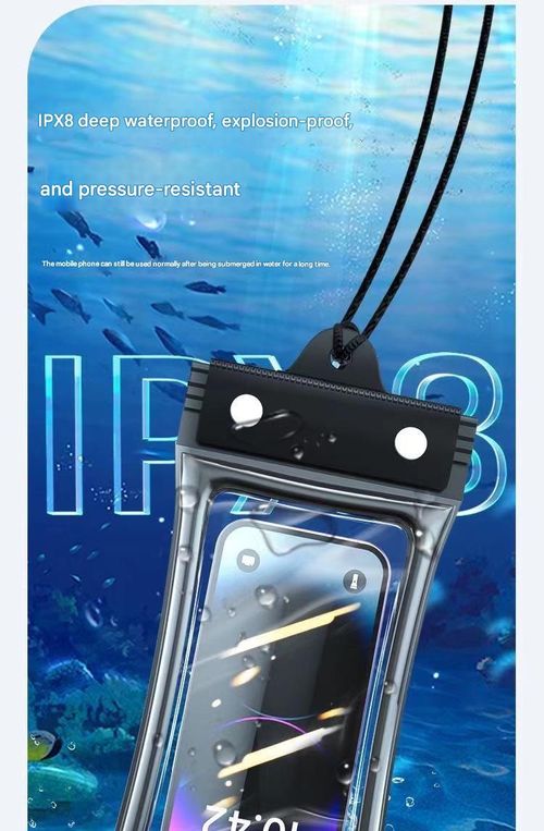 Tri-fold waterproof phone case, airbag sealed swimming protective case, diving touchscreen waterproof phone case, 1 white, 1 black, 2-pack.