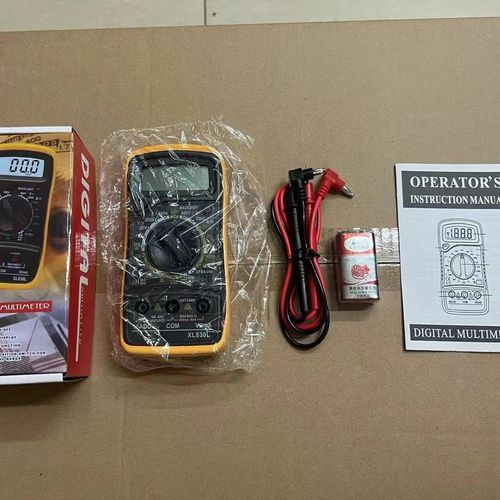 Digital multimeter tester, capable of measuring AC and DC voltage, DC current, and resistance. Professional multi-functional automotive voltmeter with resistance and diode measurement functions, and a built-in buzzer. Handheld electrical tool.