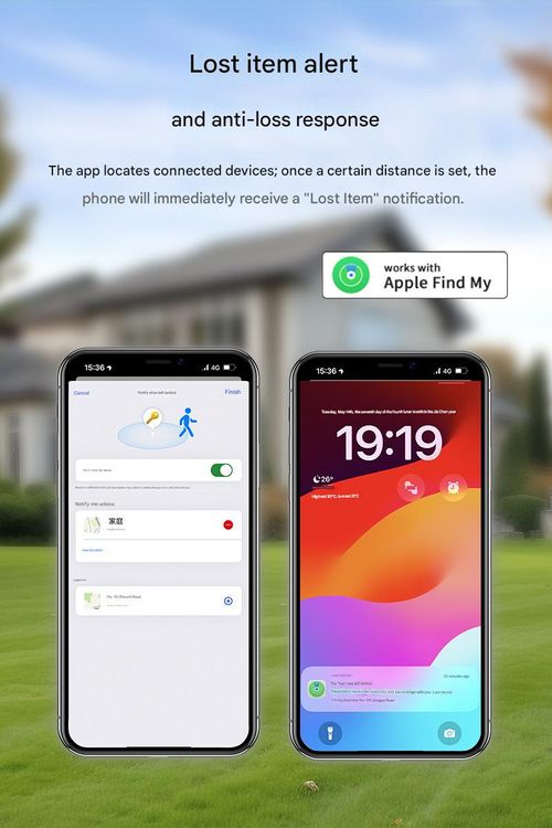 GPS Tracker, Mini Tracker with No Monthly Fees, Best Hidden GPS Tracker, Anti-Loss Device, Compatible with Apple Find My Device Function