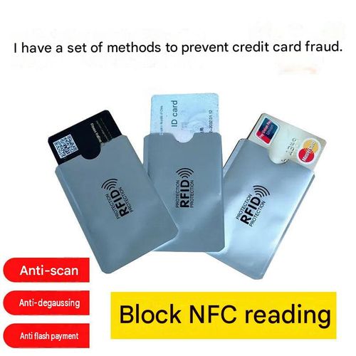 10-Pack Laser Anti-Magnetic Card Sleeves – Aluminum Foil ID & Credit Card Holders – RFID Blocking & Anti-Theft
