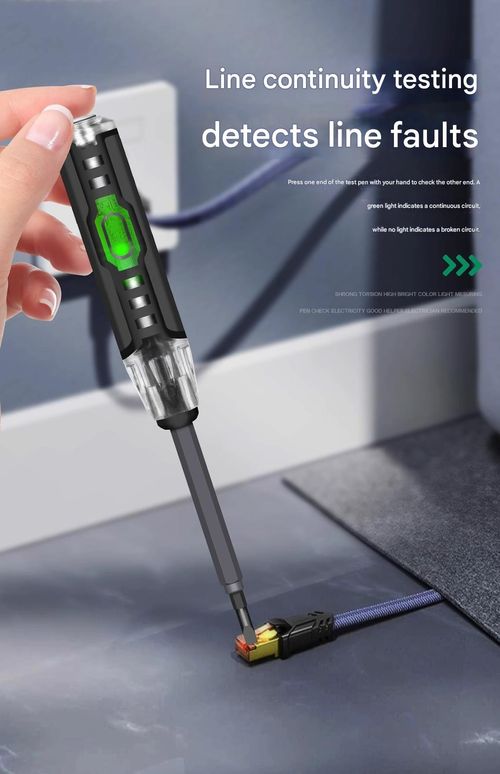 Electrical tester pen, multi-functional electrician's tool, dual-purpose flathead and Phillips screwdriver, multi-purpose circuit testing and voltage detection pen with strong magnetic tip.