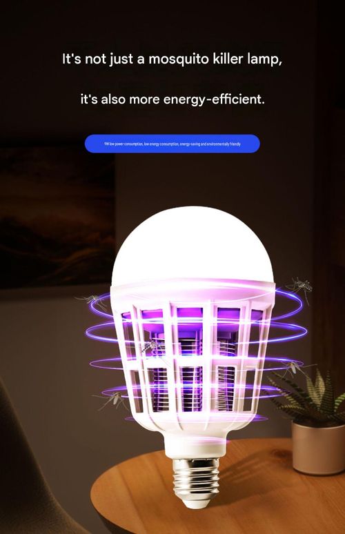 💡🦟 15W E27 2-in-1 LED Mosquito-Killing Light Bulb 3 adjustable smart modes lighting, insect-killing, or off chemical-free and highly effective at eliminating insects 🏠