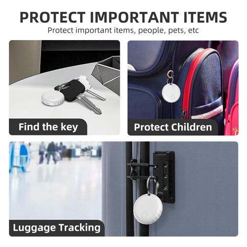 GPS Tracker, Mini Tracker with No Monthly Fees, Best Hidden GPS Tracker, Anti-Loss Device, Compatible with Apple Find My Device Function